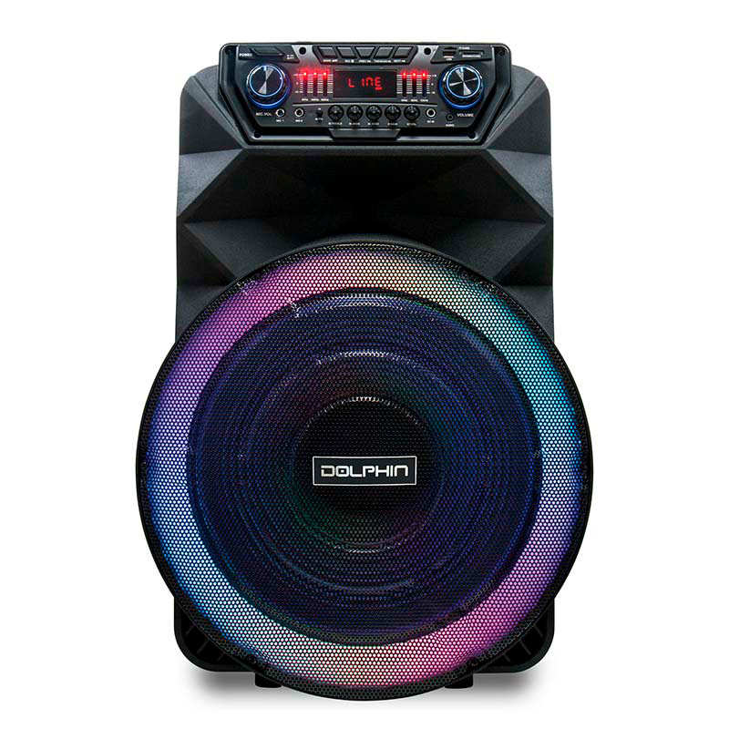 Bocina Dolphin SP-18RBT Party Speaker 18" Bluetooth 4500W Negro