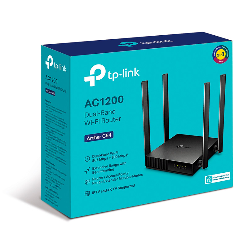 Router TP-Link Archer C50 v6 AC1200 Doble Banda 1200Mbps