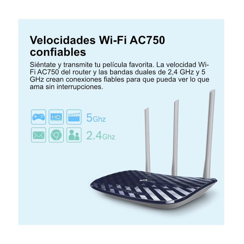 Router TP-Link Archer C20 Doble Banda 733Mbps