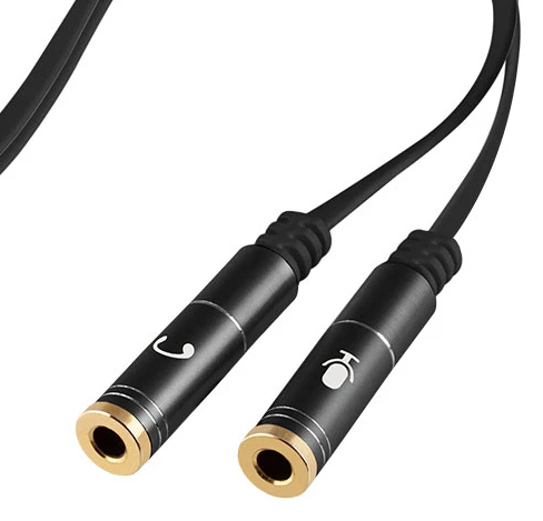 Adaptador 3.5mm Argom a Audio y Micrófono