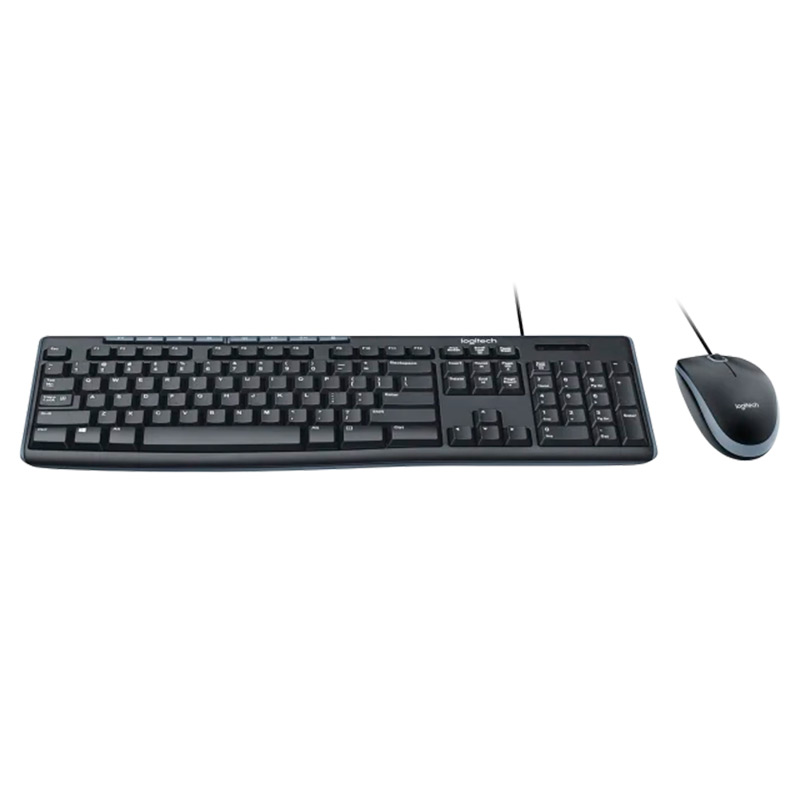 Teclado y Mouse Alámbrico Logitech MK200 USB Negro Español