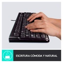 Teclado y Mouse Alámbrico Logitech MK120 USB Negro Español