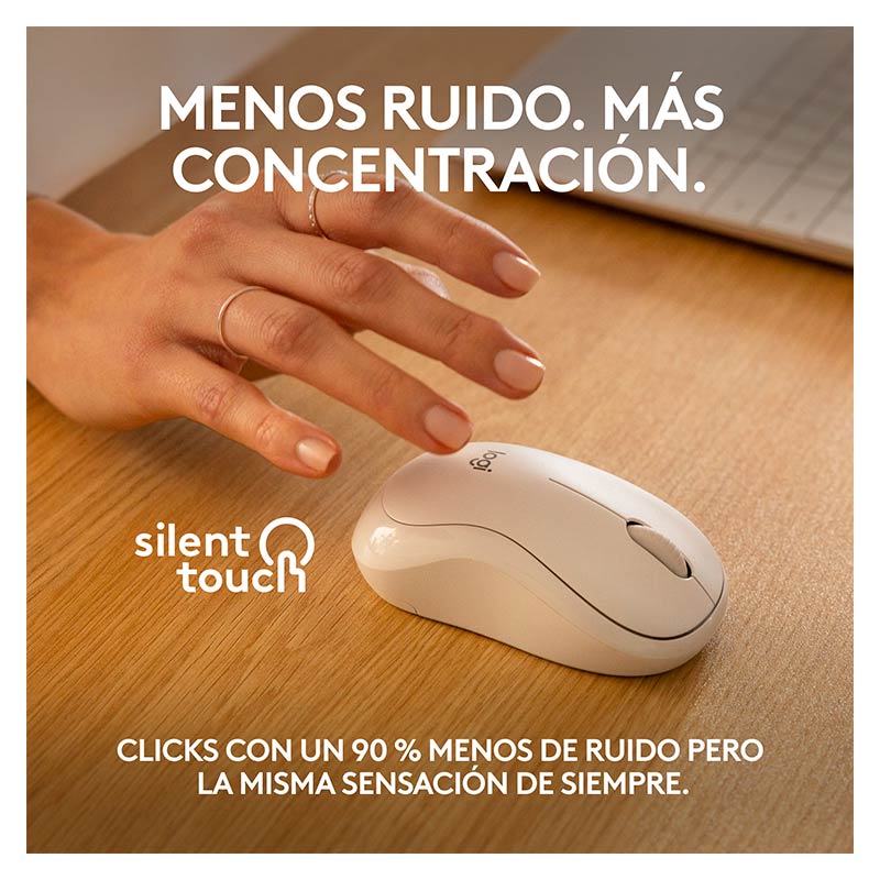 Mouse Inalámbrico Logitech M240 4000DPI Blanco