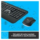 Teclado y Mouse Inalámbrico Logitech MK540 Advanced Negro Español