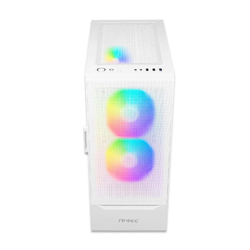 Case Gaming Antec NX410 Media Torre Vidrio Templado ATX Blanco