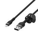 Cable USB a Lightning Belkin BoostCharge Pro Flex 1 Metro Negro