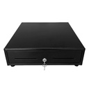 Cash Drawer AON CDK-45B para Billetes y Monedas Negro