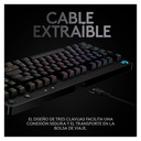 Teclado Gaming Mecánico Alámbrico Logitech G PRO RGB Negro Inglés