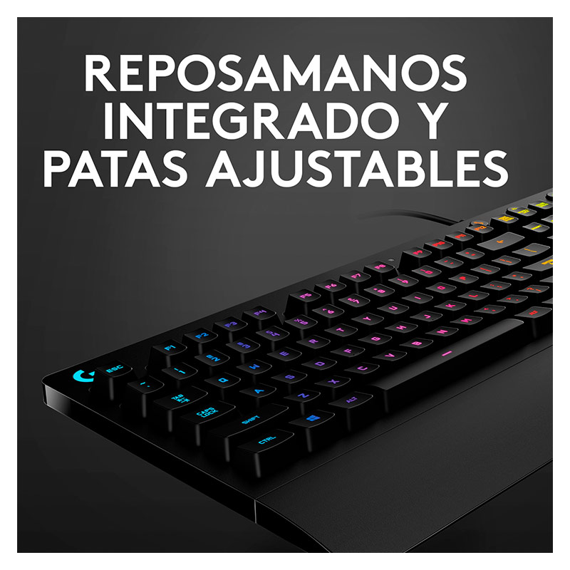 Teclado Gaming Mecánico Alámbrico Logitech G213 Prodigy RGB Negro Ingles