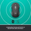 Mouse Inalámbrico Logitech M650 4000DPI Grafito