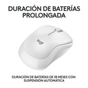 Mouse Inalámbrico Logitech M240 4000DPI Blanco