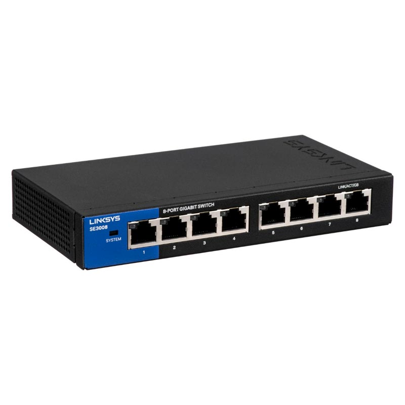 Switch Linksys SE3008 8 Puertos 10/100/1000Mbps