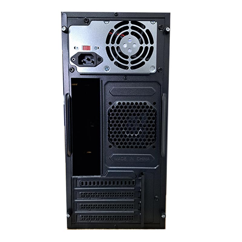 Case KME CM04Q1RA001C Media Torre Micro ATX Negro + Fuente de Poder 600W