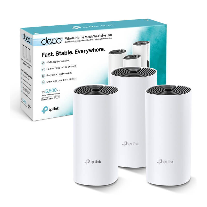 Sistema Mesh Wi-Fi tp-link Deco M4 AC1200 3-Pack 2 Antenas Integradas