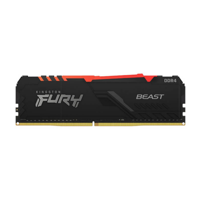 Memoria DDR4 DIMM 8GB Kingston Fury BEAST RGB 3200MHz Disipador Integrado