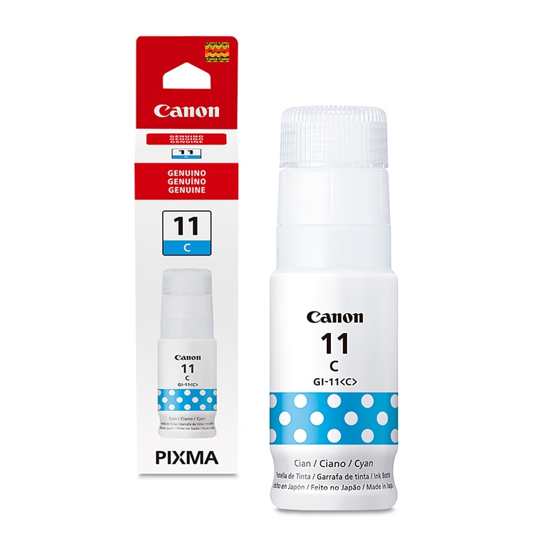 Botella de Tinta Canon GI-11 Cian 70ml