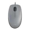 Mouse Alámbrico Óptico Logitech M110 Silent 1000 DPI Gris