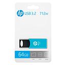 Memoria USB HP 64GB 712w 3.2 Flash Celeste