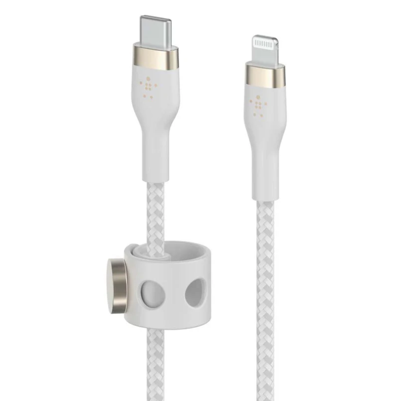 Cable USB-C a Lightning Belkin BoostCharge Pro Flex 3 Metro Blanco