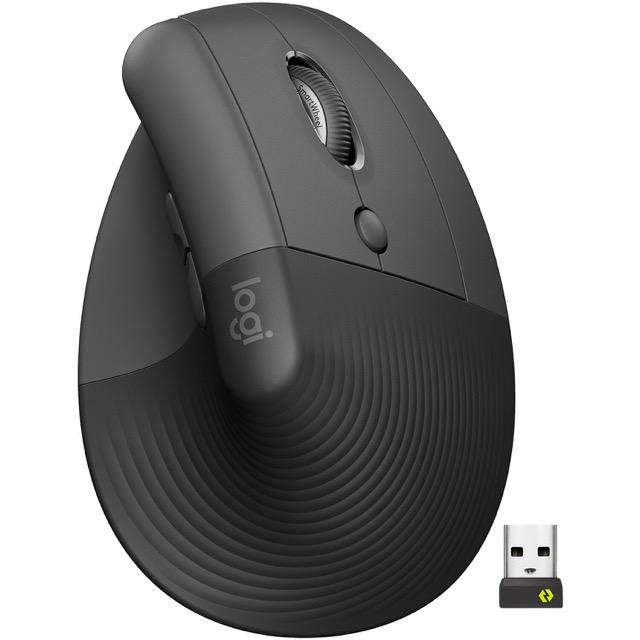 Mouse Inalámbrico Logitech Lift Ergonomico 4000DPI 6 Botones Negro