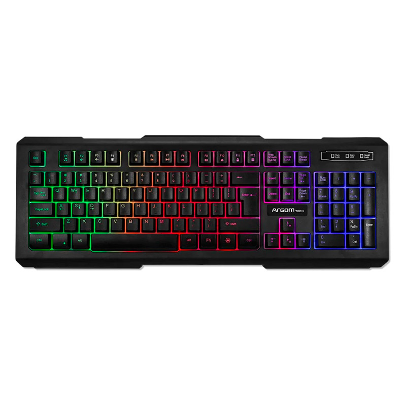 Teclado Gaming Alámbrico Argom Combat KB55 Negro Inglés