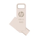 Memoria USB-C HP X206C 64GB 3.2 Dorado